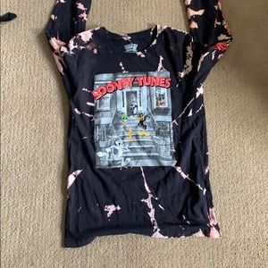 Looney Tunes Custom Bleached T-shirt